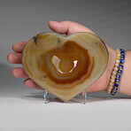 Genuine Polished Banded Agate Heart // 1.8 lb