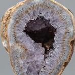 Genuine Banded Agate Geode on Metal Stand // 4.4 lb