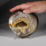 Genuine Polished Banded Agate Heart // 1.8 lb