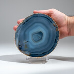 Large Genuine Banded Agate Slice  // 1.8 lb