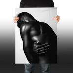 Erotica Shy Glass Wall Art (25.6"H x 17.7"W)