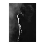 Erotica Smoke Glass Wall Artr (25.6"H x 17.7"W)