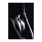 Erotica Upper Chest Glass Wall Art (25.6"H x 17.7"W)