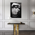 Erotica Stretch Glass Wall Art (25.6"H x 17.7"W)
