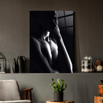 Erotica Upper Chest Glass Wall Art (25.6"H x 17.7"W)