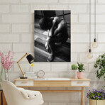 Erotica Knee Glass Wall Art (25.6"H x 17.7"W)