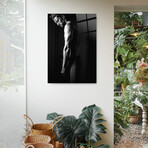 Erotica Fishnet Glass Wall Art (25.6"H x 17.7"W)