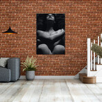 Erotica Self Hug Glass Wall Art (25.6"H x 17.7"W)