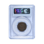 1857 Braided Hair Half Cent // PCGS Certified XF45 // Deluxe Collector's Pouch