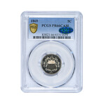 1869 Shield Nickel // PCGS & CAC Certified Proof 66 Cameo // Wood Presentation Box