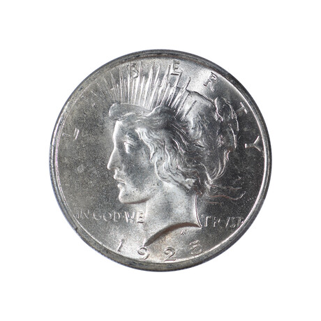 1925 Peace Silver Dollar // PCGS & CAC Certified MS65 // Deluxe Collector's Pouch