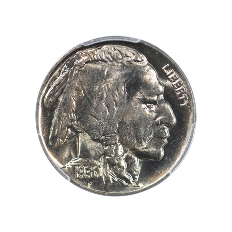 1930 Buffalo Nickel // Double Die Reverse // PCGS Certified MS65 // Deluxe Collector's Pouch