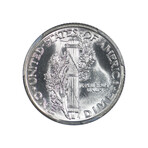 1916 Mercury Dime // PCGS Certified MS67 FB // Deluxe Collector's Pouch