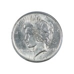 1921 Peace Silver Dollar // PCGS Certified MS62 // Deluxe Collector's Pouch