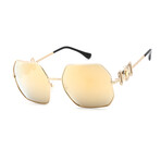 Versace Women's 0VE2248 Sunglasses // Gold + Brown Mirror Gold