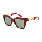 Versace Women's 0VE4418F Sunglasses // Transparent Red + Green