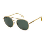 Burberry Men's BE3131 Sunglasses // Light Gold + Dark Green