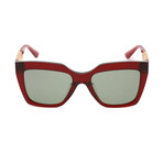 Versace Women's 0VE4418F Sunglasses // Transparent Red + Green