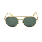 Burberry Men's BE3131 Sunglasses // Light Gold + Dark Green