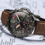 AVI-8 P-51 Mustang Blakeslee Chronograph Quartz // AV-4077-02