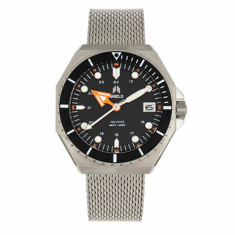 Shield Marius Bracelet Men's Diver Watch w/Date // SLDSH103-1