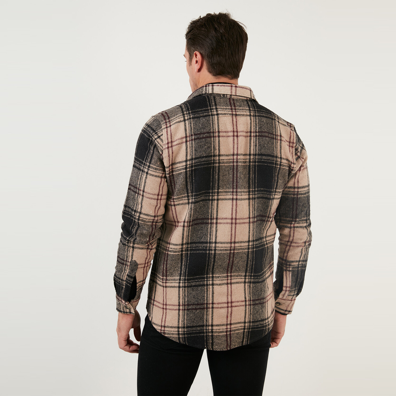 Plaid Double Pocket Lumberjack Shirt // Camel + Black (Small) - Buratti  Winter Shirting - Touch of Modern