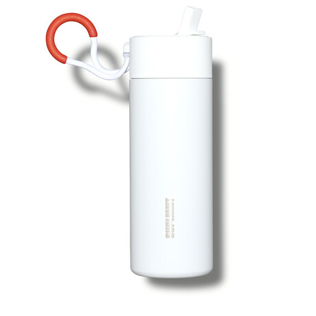 SUPLMNT // Water Bottle // White + Straw Lid