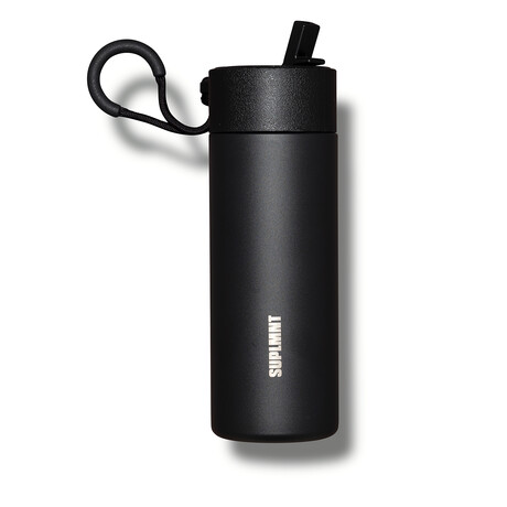 SUPLMNT // Water Bottle // Black + Straw Lid