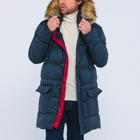 Dylan Puff Coat // Navy (S)