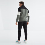 Print Detail Tracksuit // 2-Piece Set // Green Almond (S)