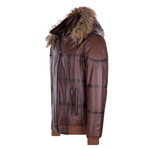 Diego Leather Jacket // Whiskey (2XL)