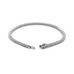 18K White Gold Diamond Tennis Bracelet I // 7.25" // New