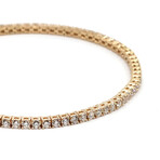 18K Yellow Gold Diamond Tennis Bracelet // 7.25" // New
