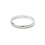 Cartier // Platinum 1895 Wedding Ring // Ring Size: 6 // Store Display