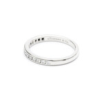 Tiffany & Co. // Platinum + Diamond Channel Setting Half Eternity Ring // Ring Size: 6 // Store Display