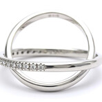 Mikimoto // 18k White Gold + Diamond Ring // Ring Size: 7.5 // Store Display