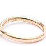 Tiffany & Co // 18k Rose Gold + Diamond Curved Ring // Ring Size: 5 // Store Display