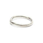 Tiffany & Co. // 18k White Gold + Diamond Curved Band Ring // Ring Size: 5.5 // Pre-Owned