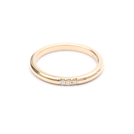 Tiffany & Co. // 18k Yellow Gold + Diamond Classic Ring // Ring Size: 5.5 // Store Display