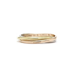 Cartier // 18k Rose Gold + 18k White Gold + 18k Yellow Gold Trinity Ring // Ring Size: 5.25 // Pre-Owned
