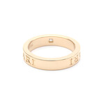 Bulgari // 18k Rose Gold Double Logo Diamond Ring // Ring Size: 6 // Store Display