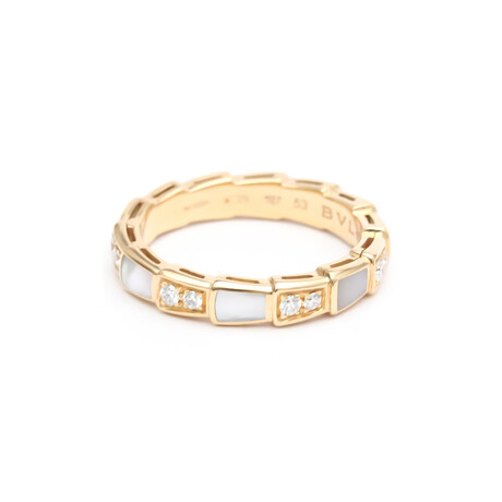 Bvlgari // 18k Rose Gold + Diamond Serpenti Viper Ring // Ring Size: 6.5 // Store Display