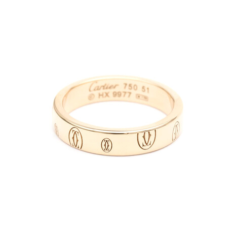 Cartier // 18k Rose Gold Happy Birthday Ring // Ring Size: 6 // Store Display