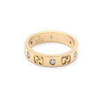 Gucci // 18k Rose Gold + Diamond Icon Ring // Ring Size: 5.5 // Store Display