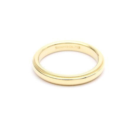 Tiffany & Co. // 18k Yellow Gold Classic Milgrain Ring // Ring Size: 5.5 // Store Display