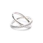 Mikimoto // 18k White Gold + Diamond Ring // Ring Size: 7.5 // Store Display