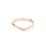 Tiffany & Co // 18k Rose Gold + Diamond Curved Ring // Ring Size: 5 // Store Display