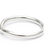 Tiffany & Co. // Platinum Curved Band Ring // Ring Size: 5.5 // Store Display