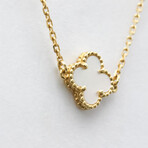 Van Cleef & Arpels // 18k Yellow Gold Sweet Alhambra Shell Bracelet // 6.1"-6.69" // Store Display