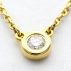 Tiffany & Co. // 18k Yellow Gold Diamonds By The Yard Diamond Necklace // 16.33" // Store Display